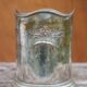 Vintage champagne bucket, silver metal champagne bucket, tableware