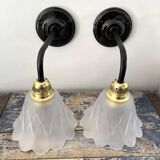 Set of two Art Deco wall lights