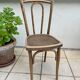 Chaise bistrot assise coquelicot, 1900