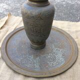 Tray with its vase, originally from syria around 1930