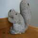 Concrete animal squirrel garden statue