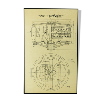Technical drawing of Hartungs regulator, 1925