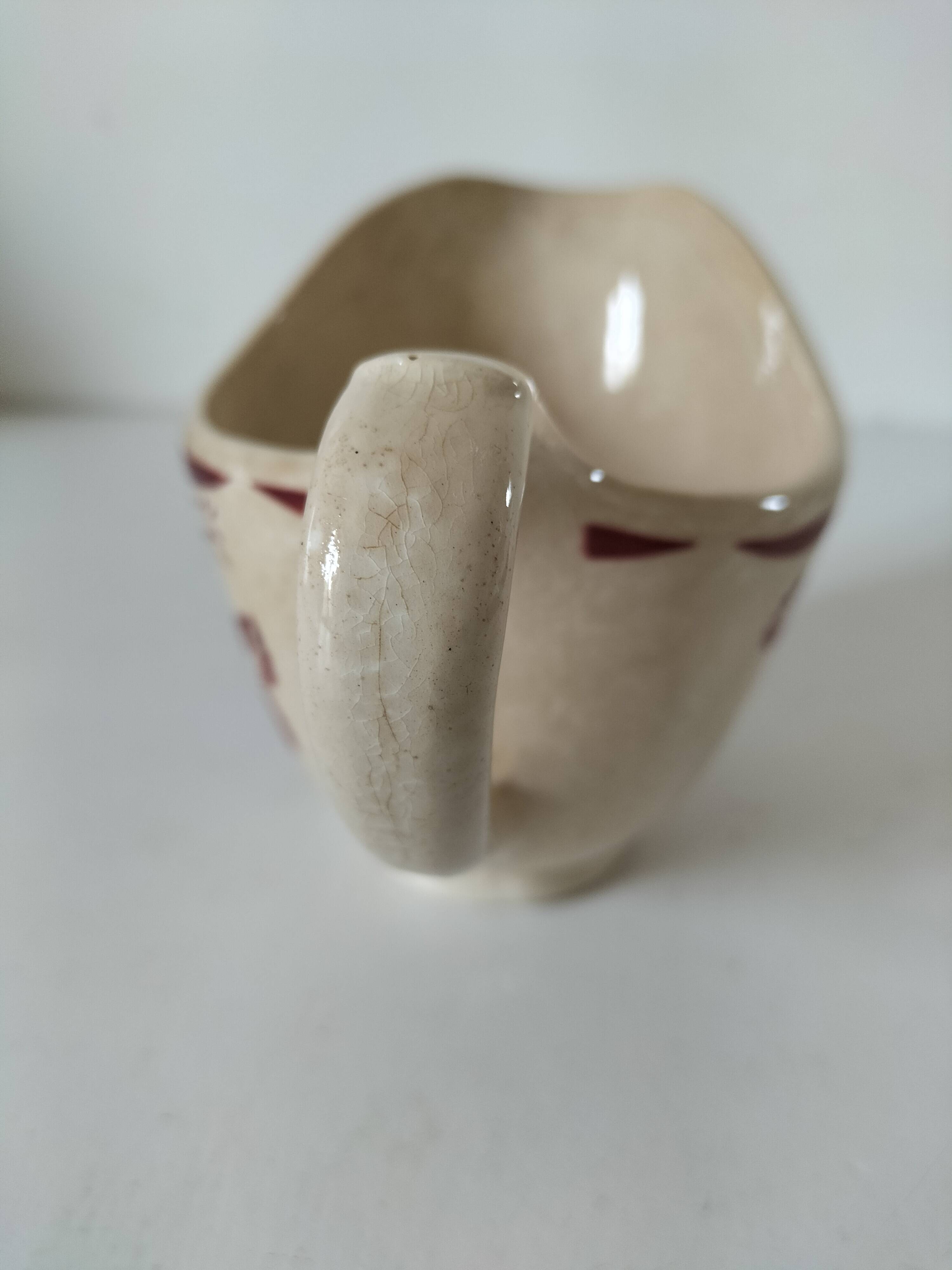 Old ironstone sauce boat
