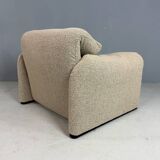 Vico Magistretti Maralunga reupholstered lounge chair for Cassina, 1980s
