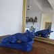 Sculpture années 50 bleu Klein