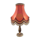 Lampe en laiton abat jour pagode