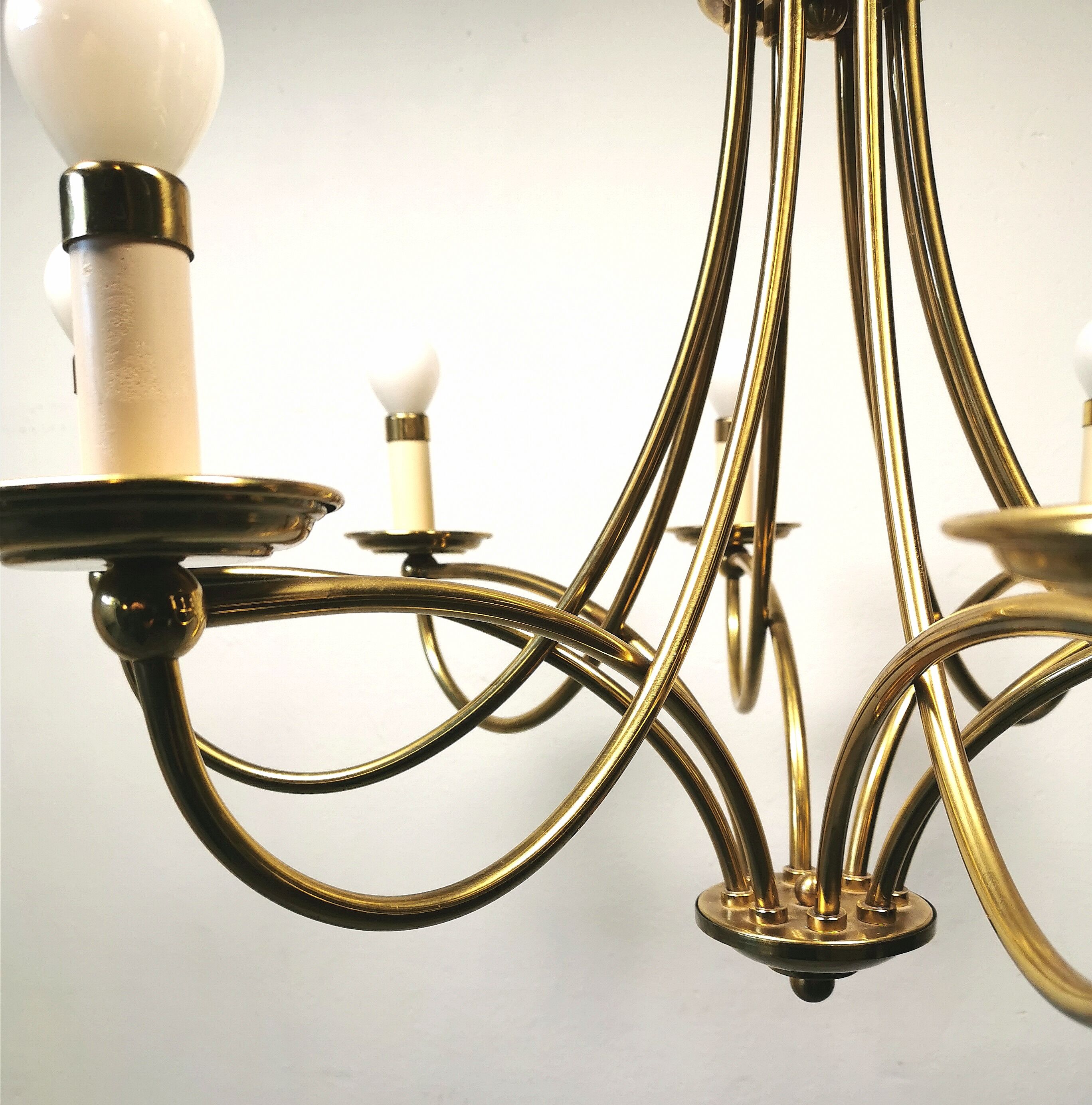 Brass chandelier 70/80
