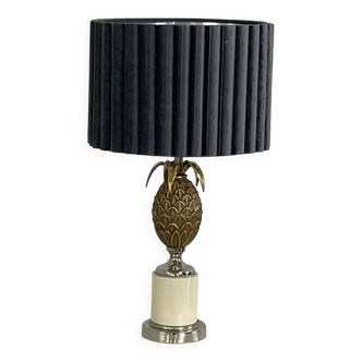 Lampe ananas en laiton vintage