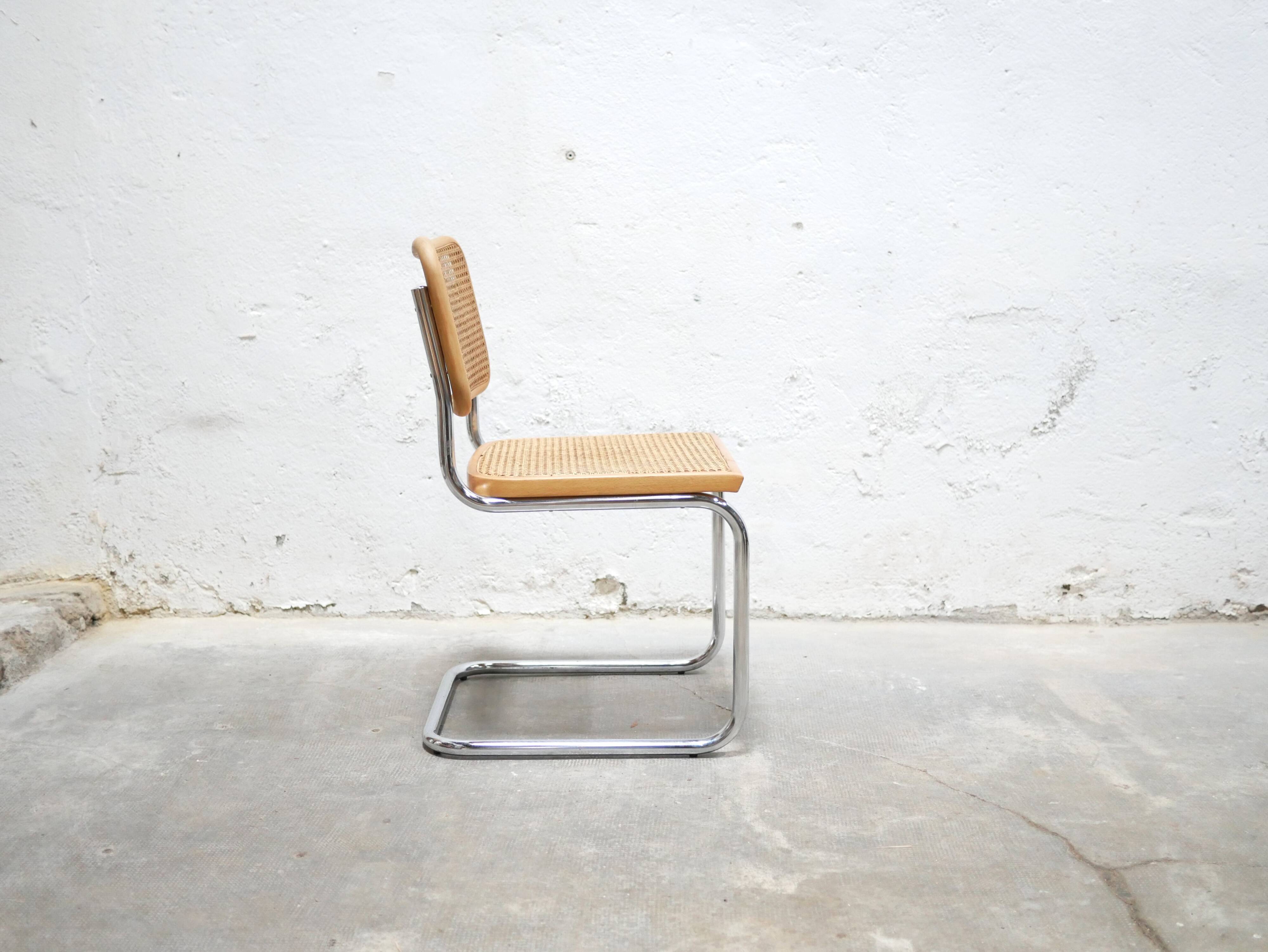 Chaise B32 par Marcel Breuer, Made in Italy