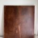 Antique mirror designed by "Pierre Lottier". Leather and nails. France 1