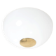 Ceiling Lamp with Brass and Glass