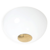 Lampe de plafond en laiton et en verre
