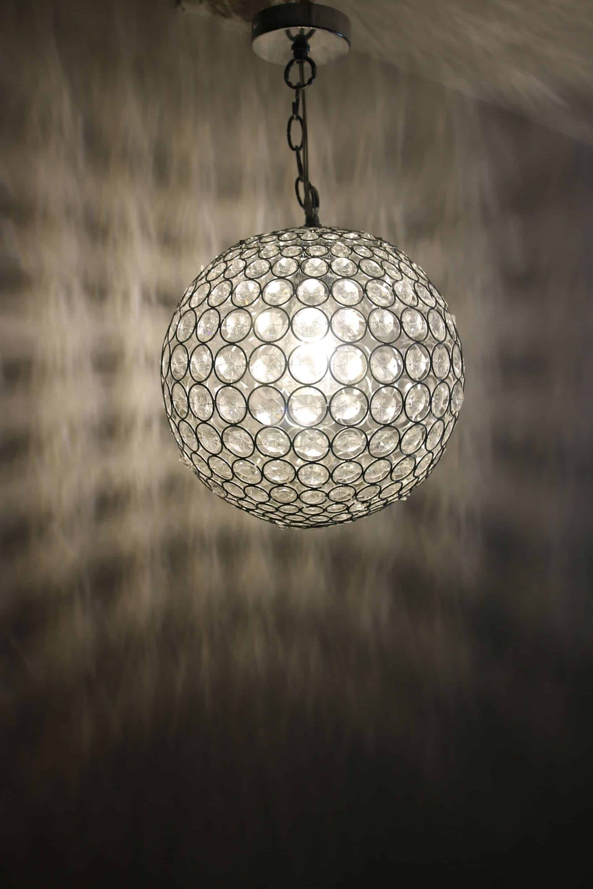 Suspension globe with pendants, 1990s