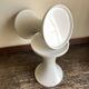 Pair of bedside tables 1970 Space Age in white ABS