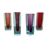 Ensemble de 4 vases Flavio Poli, Murano