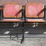 4 seater cinema bench