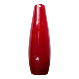 Vase en verre minimaliste allemand milieu du siècle de Gral, années 1960
