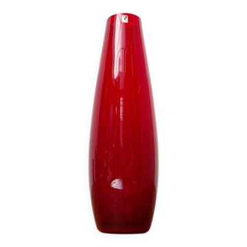 Vase en verre minimaliste allemand milieu du siècle de Gral, années 1960