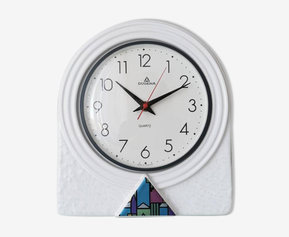 Horloge allemande  en céramique Dugena années 90