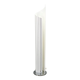 Lampadaire postmoderne sculptural en acrylique opalin, Italie années 1980