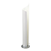 Lampadaire postmoderne sculptural en acrylique opalin, Italie années 1980