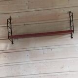 Suede string shelf