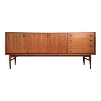 Very large vintage teak sideboard, buffet, display cabinet.