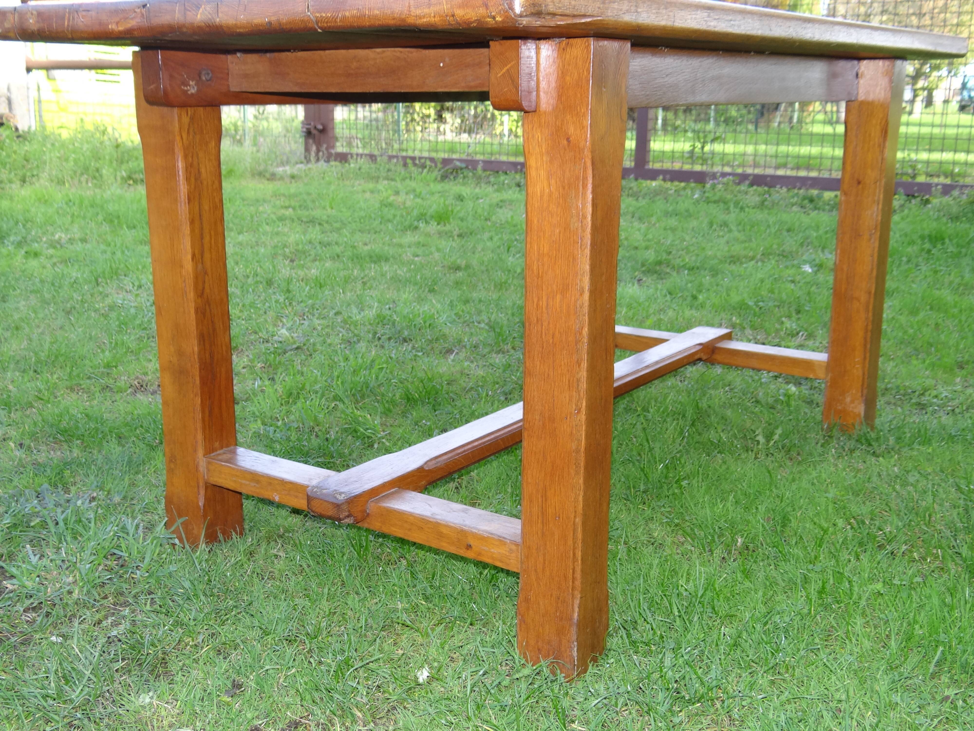 1950 oak farm table