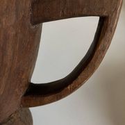 Midcentury Cubist XXXL Cup in West African Monoxyl Wood
