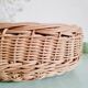 Vintage rattan basket interior liberty fabric
