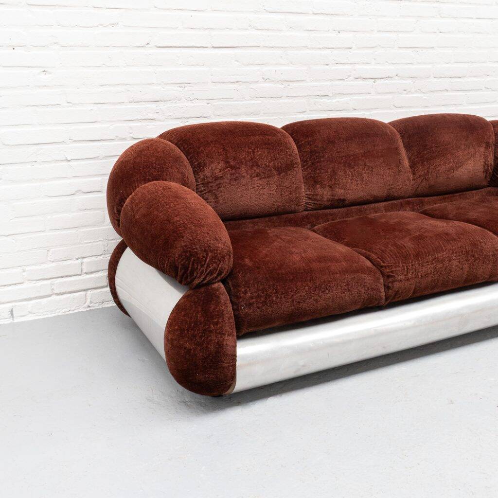 Adriano Piazzessi three-seater sofa 1970s