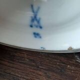 Vase meissen cobalt bleu serpent poignées