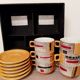 Service of porcelain espresso by Schmidt designer RM plates Brazil.