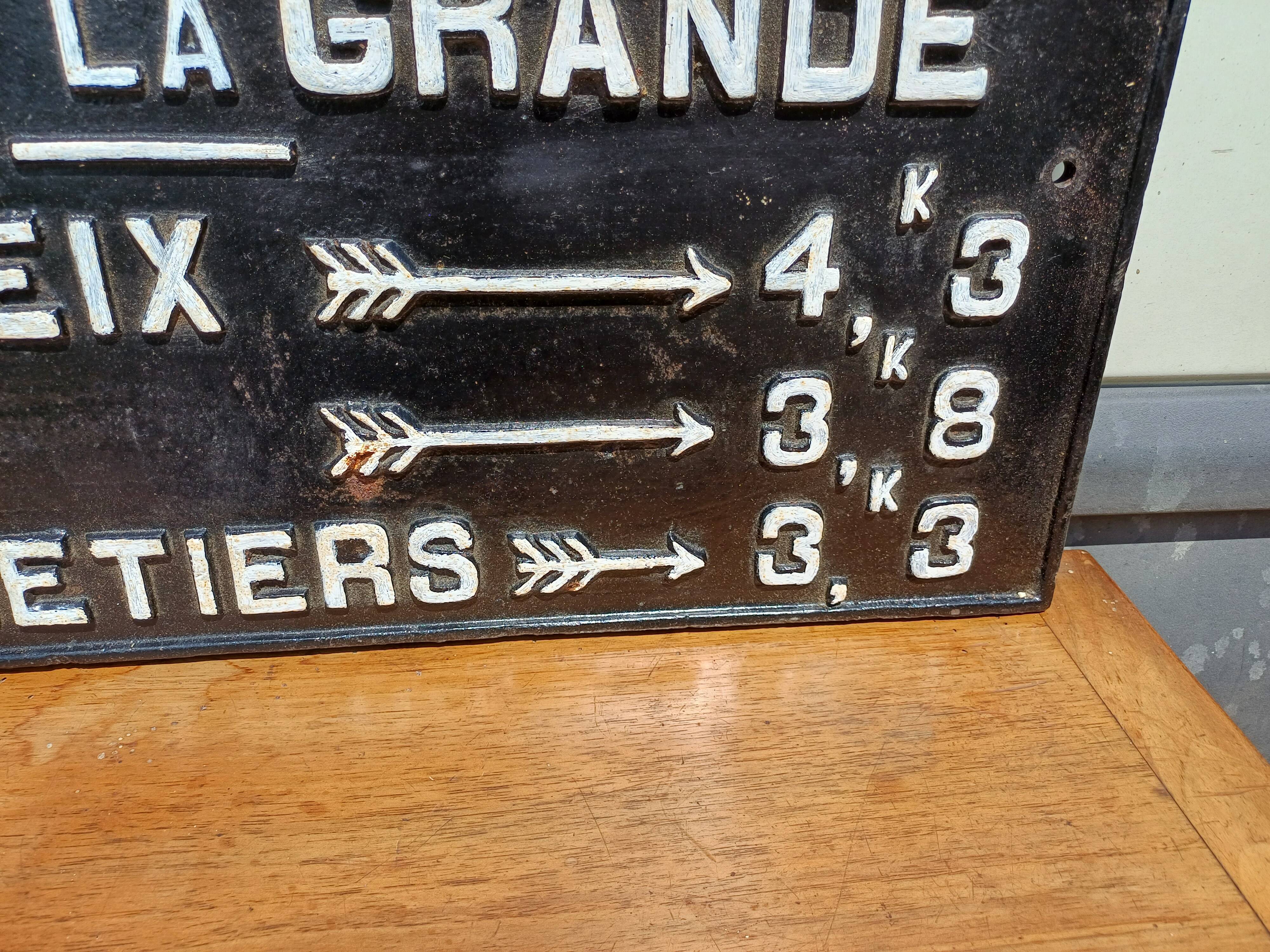 Sncf 19th cast iron plate