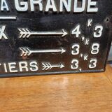 Sncf 19th cast iron plate