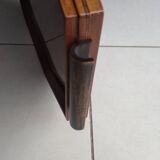 Wood and glass serving tray
