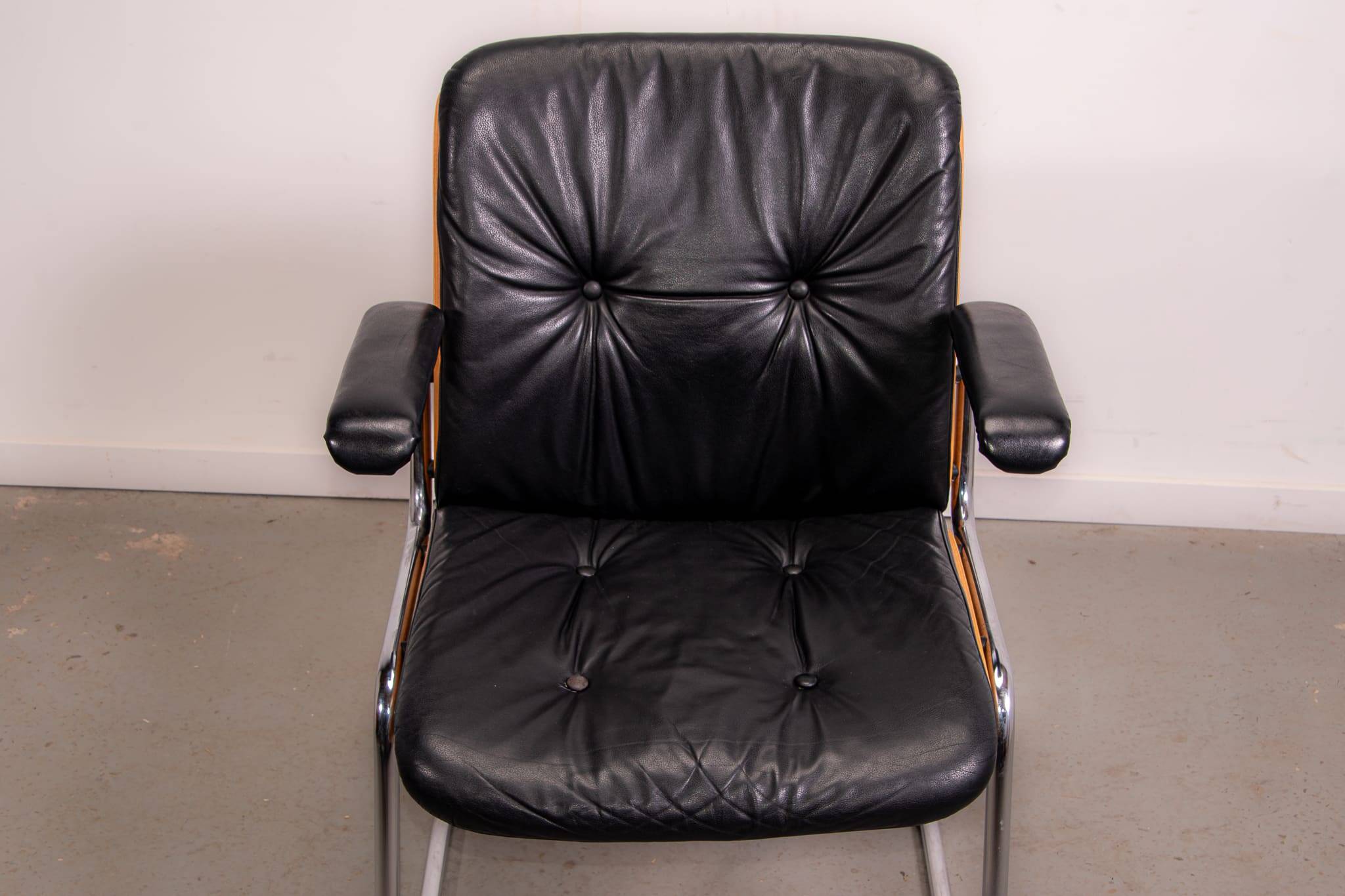 Chaise de réunion de bureau Karl Dittert pour Giroflex, vers 1986