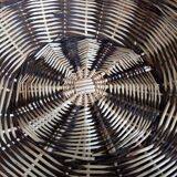 Round wicker presentation basket