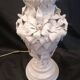 Large ceramic lamp from Manises with floral decoration  
-Circa 1960/1970
