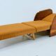 1960s Armchair Convertible to Daybed, Czechoslovakia