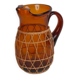 Amber Glass Pitcher
