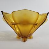 Art Deco glass picflower vase