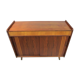 German walnut veneer shoe cabinet, 1960boi