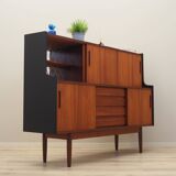 Buffet haut en teck, design danois, années 1960, production : Danemark