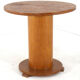 Art deco pedestal side table