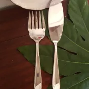Christofle Fish Service Cutlery Model Dax Silver-Plated Metal 22 - 28 cm