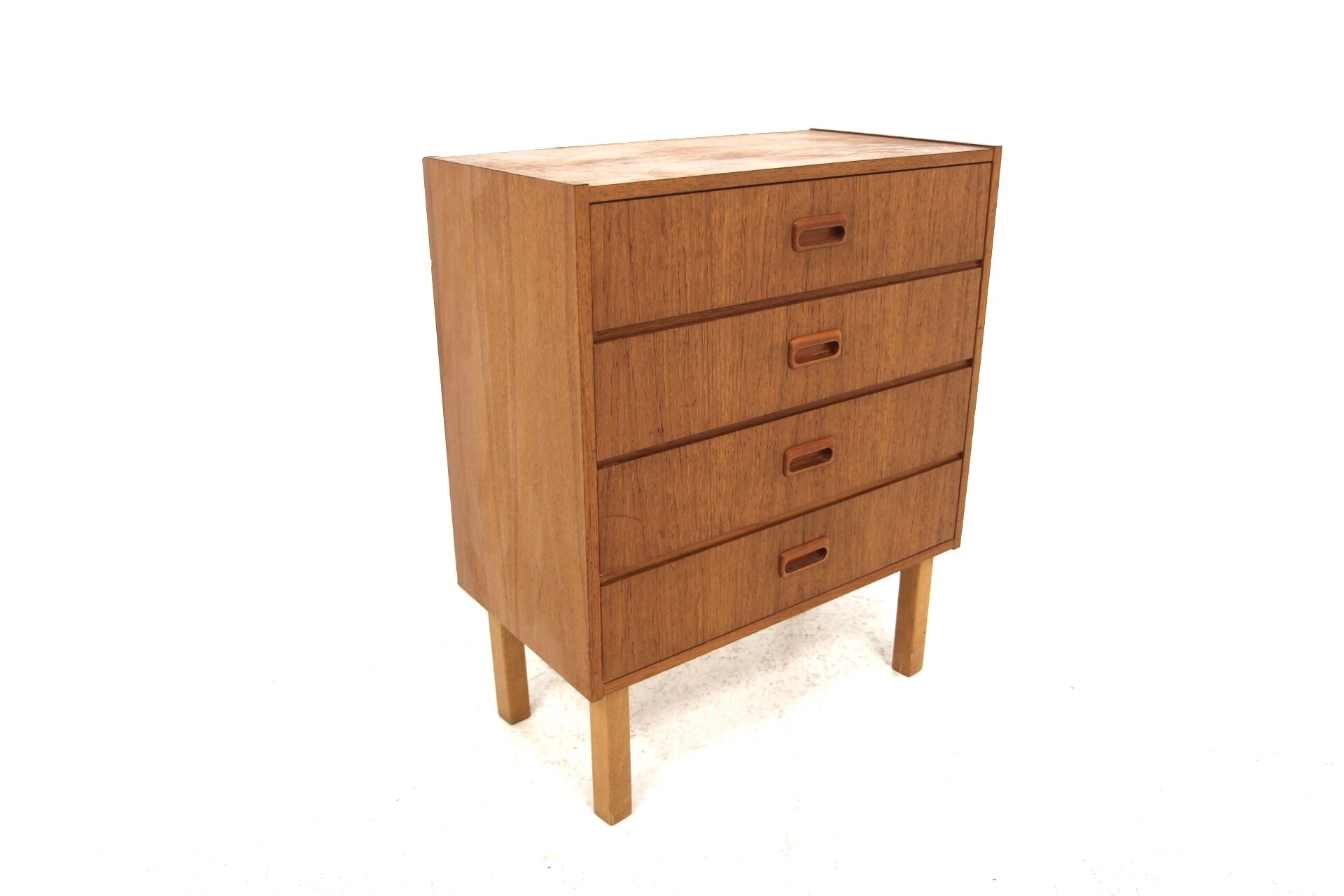 Scandinavian teak and oak chest of drawers, Sweden, 1960