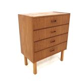 Scandinavian teak and oak chest of drawers, Sweden, 1960