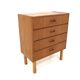 Commode scandinave en teck et en chêne Suède 1960