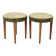 Pair of Art Deco stools, Czechoslovakia, 1940s
